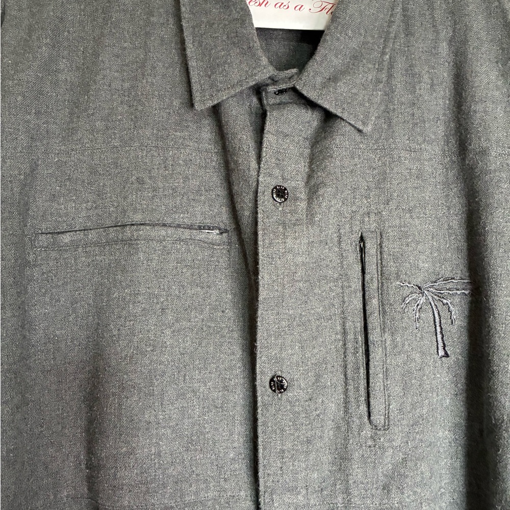 BLVD Dark Gray Casual Button Down Shirt - Picture 3 of 10